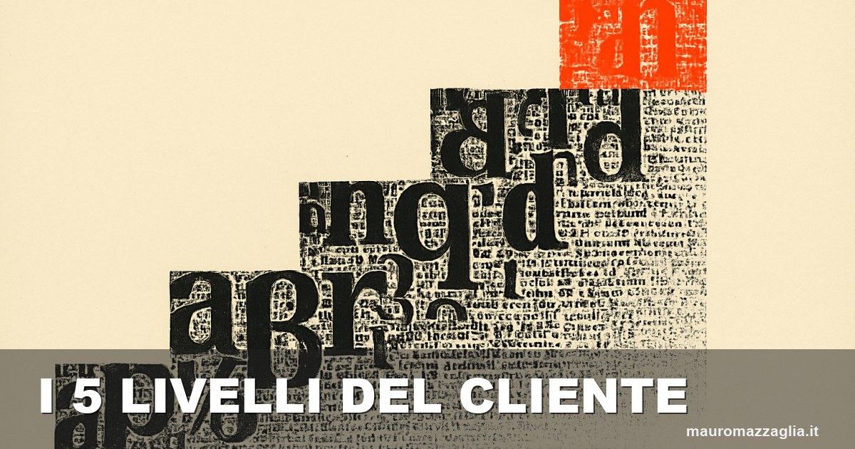 Il cliente non è freddo o caldo: è a uno di 5 livelli, e ognuno vuole un testo diverso